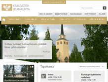 Tablet Screenshot of kiuruvedenseurakunta.fi